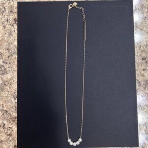 Banana Republic Gold Necklace with Pearl Accents